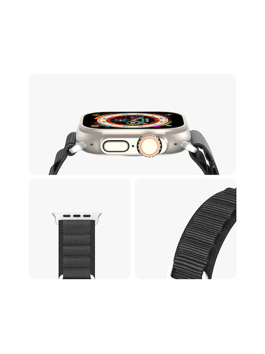 Dux Ducis Sport Buckle Λουράκι Μαύρο (Apple Watch 38/40/41mm)