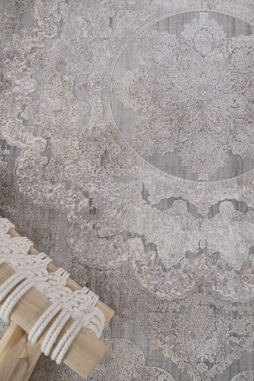 Royal Carpet Silk 6864A 100x160cm Μεταξένιο Γκρι