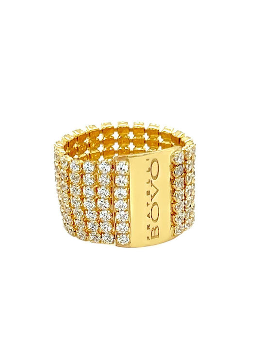 Xryseio Damen Ring mit Zirkonia aus Gold 14K