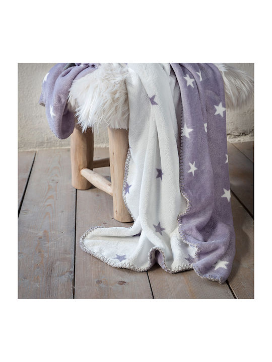 Nima Stilla Κουβέρτα Fleece Μονή 150x200εκ. Γκρι