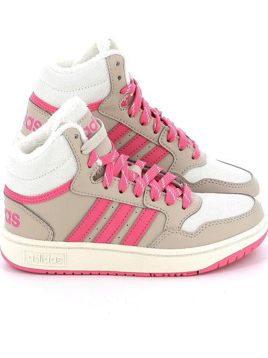 Hoops Παιδικά Sneakers High Wonder Beige / Pink Fusion / Off White