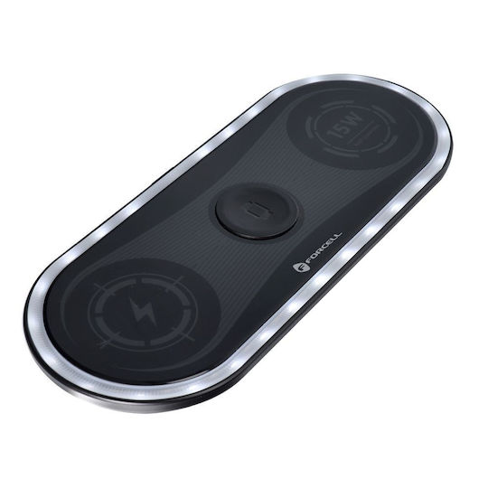 Forcell Wireless Charger (Qi Pad) 15W Blacks (F-Energy)