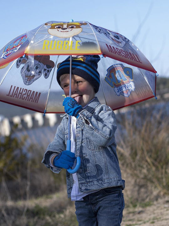 Cerda Kids Umbrella Curved Handle Paw Patrol Light Blue With Diameter 45cm