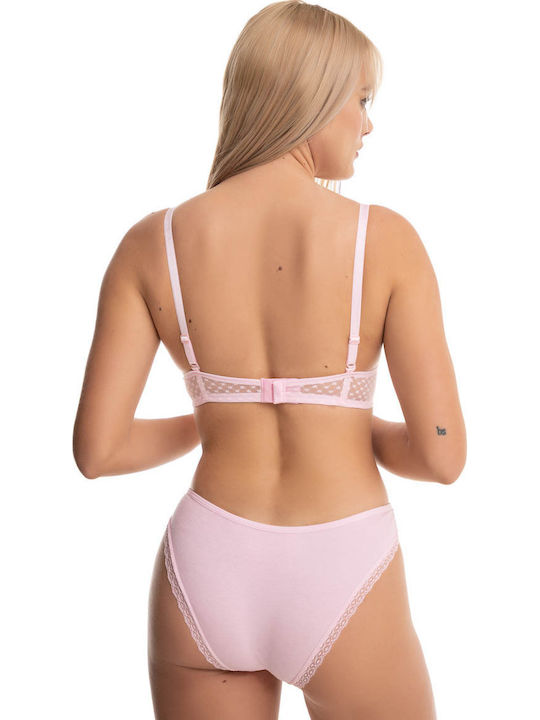 Koza Lace Underwear Set with Bra & Slip Ecru