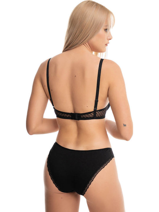 Koza Lace Underwear Set with Bra & Slip Ecru