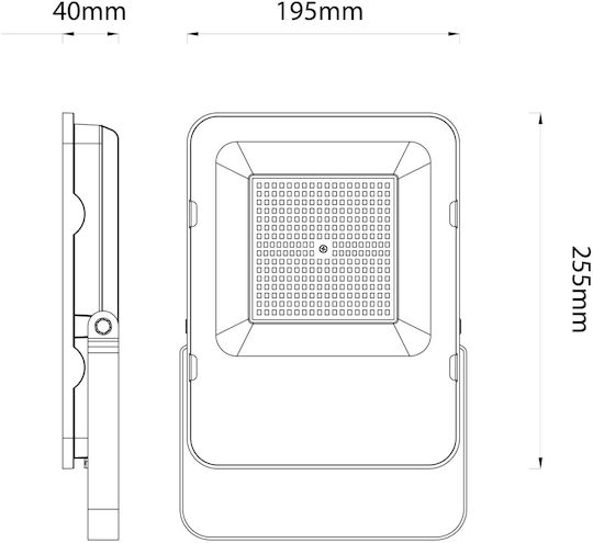 Avide AILFLNW-100W Waterproof LED Floodlight 100W Natural White 4000K IP65