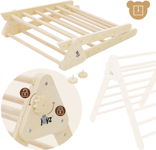 Joyz Kletterdreieck 72x73x70cm. für 1+ Jahre Jahre Beige