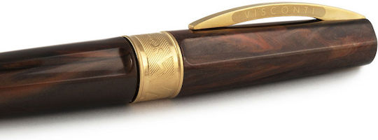 Visconti Writing Pen Brown with Blue Ink