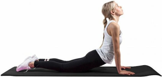 Optimum NBR Στρώμα Γυμναστικής Pilates Μαύρο (183x61x1.5cm)