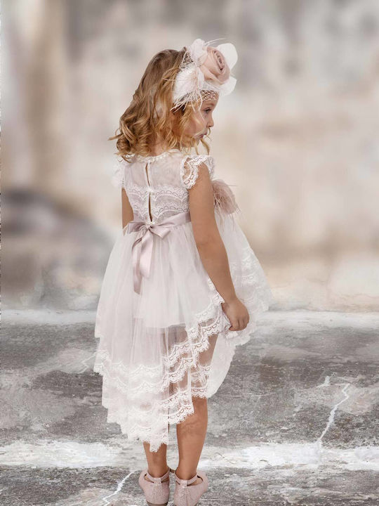 Designer's Cat Ecru Baptism Dress made of Lace