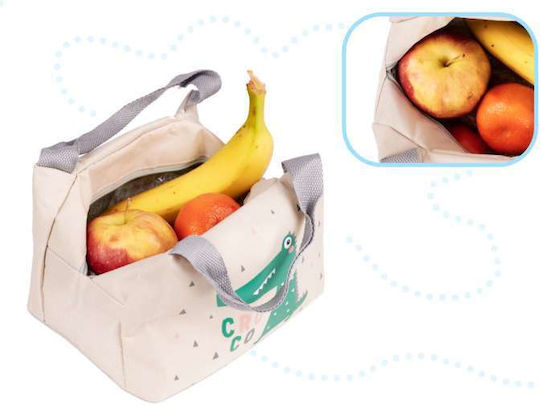 ikonka School Insulated Hand Lunch Bag Dinosaurs