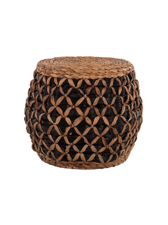 Табуретка Дневна стая Слама Natural Black 43x43x38бр