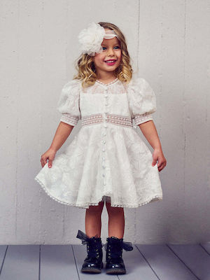 Designer's Cat White Baptism Dress