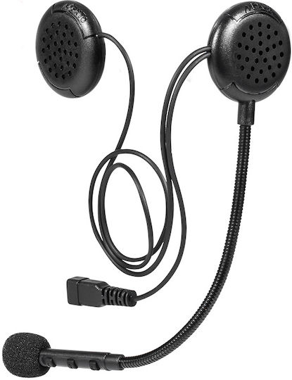 Motowolf M1 Bluetooth Headset Μονή Ενδοεπικοινωνία για Κράνος Μηχανής με Bluetooth