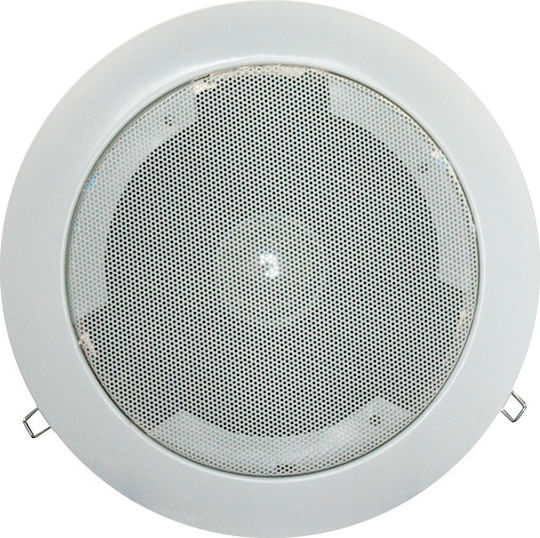 Aca In-wall Speaker Plastic Ceiling 8wrms 100v EKOWN (Piece) White