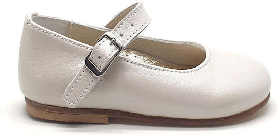 Designer's Cat Pantofi de botez pentru fetițe Dama din Piele Ecru 0100L0K0 1000033