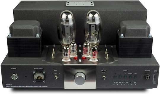 Tsakiridis Devices Λαμπάτος Ολοκληρωμένος Ενισχυτής Hi-Fi Stereo 10032 Ασημί