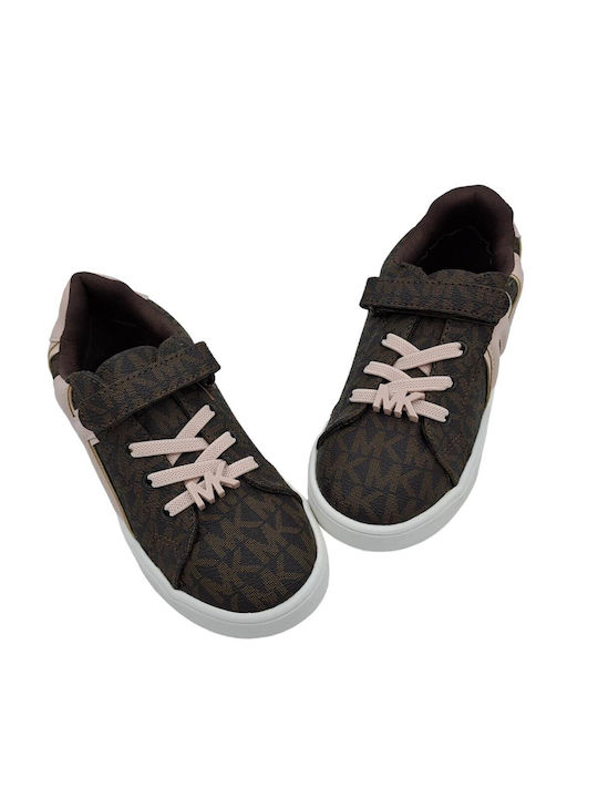 Παιδικά Sneakers με Σκρατς Καφέ