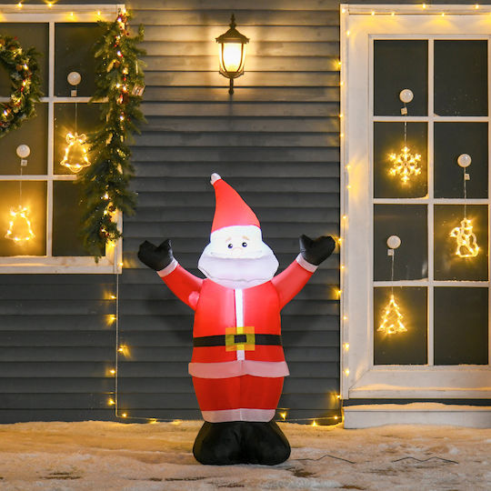 Inflatable Illuminated Santa Claus Electric Red 120x80x40cm