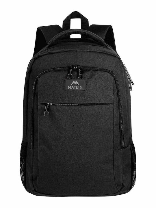 Matein Τσάντα Πλάτης για Laptop 15.6" με Θύρα USB σε Μαύρο χρώμα CB-1007ΜΑΎΡΟ/15,6'