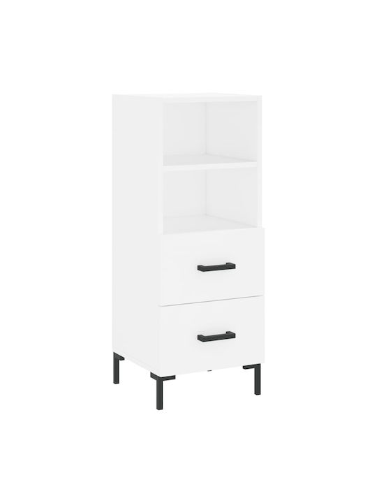 Office Storage Drawer White L34.5xW34xH90cm