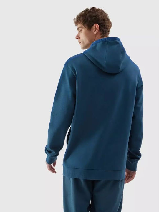 4F Men's Sweatshirt with Hood Navy Blue