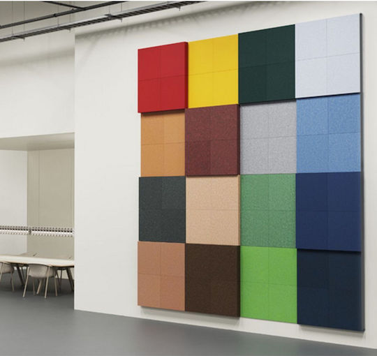 Audiodesigner Square Audio Treatment Material Panel (4 Pieces) 60cm x 60cm x 40mm in Green Color