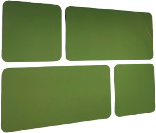 Audiodesigner Square Audio Treatment Material Panel (4 Pieces) 60cm x 60cm x 40mm in Green Color