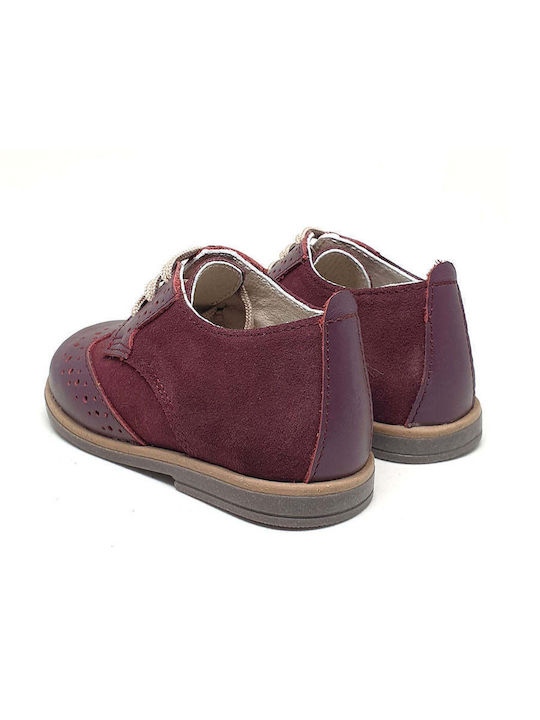 Designer's Cat Βαπτιστικά Δερμάτινα Oxfords Μπορντό