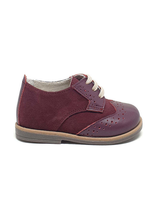 Designer's Cat Βαπτιστικά Δερμάτινα Oxfords Μπορντό