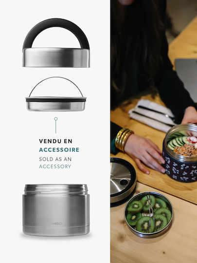 Qwetch Inox Mittagessenbox Isolierte Lunchbox Grüne Mit Fächern 850ml