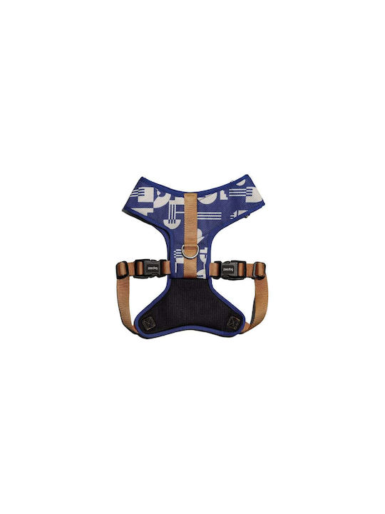 Zee-Dog Dog Harness Air Mesh Maze Blue Medium Min Chest Perimeter 40-59cm