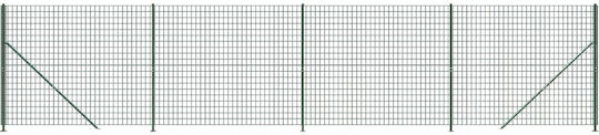 vidaXL Wire Fencing Galvanized with PVC Coating Green 1.8x10m