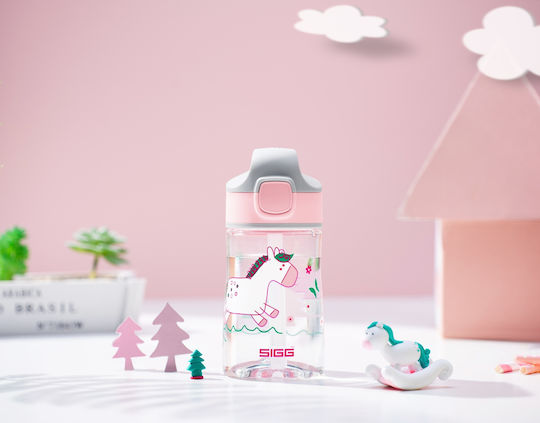Sigg Miracle Детски Бутилка за Вода Пластмаса с Сламка Розово 350ml