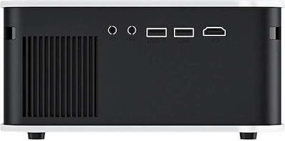 BlitzWolf BW-V6 Projector Full HD Λάμπας LED με Wi-Fi και Ενσωματωμένα Ηχεία Λευκός