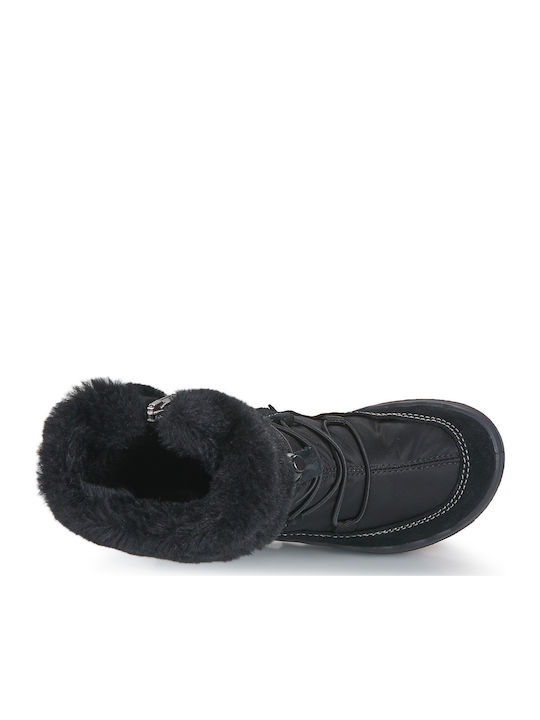 Παιδικές Μπότες Χιονιού με Φερμουάρ Μαύρες