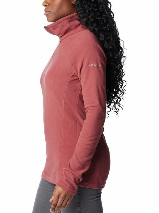Glacial Iv 1/2 Iarna Bluze Damă Fleece Mânecă Lungă cu Fermoar Roșu