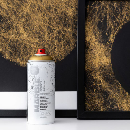Montana Cans Spray Paint Marble Effect Acrylic with Metallic Effect Bronze 400ml