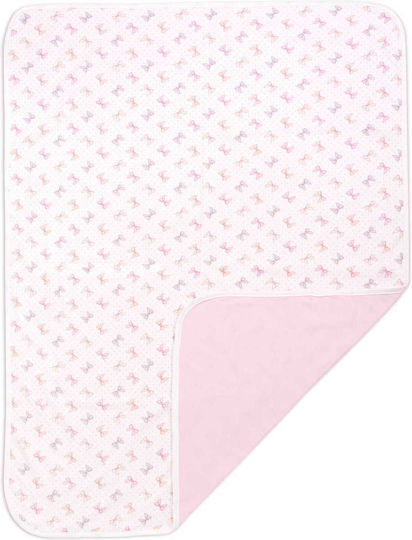 Jukki Blanket Nursery Swaddling Blankets Knitted Pink 75x100cm