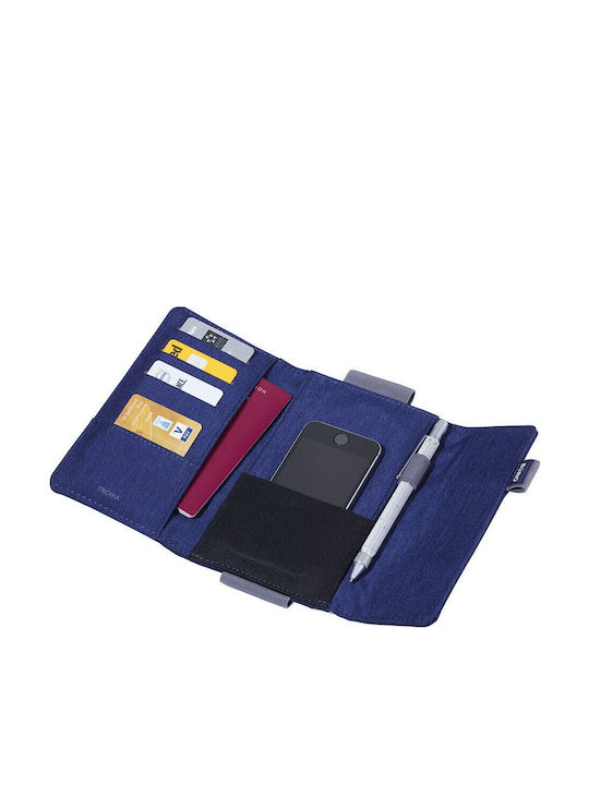 Herren Geldbörse Karten mit RFID Blau