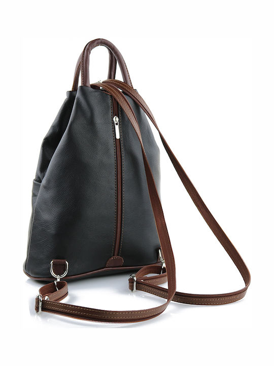 Passaggio Leather Women's Leather Backpack Black