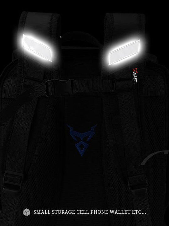 Moto Centric Rider Backpack Blue 48lt