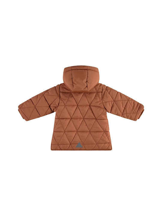 Babyface Kids Casual Jacket Short with Hood Brown