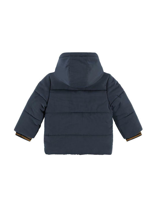 Babyface Boys Quilted Coat Blue Sleeveless with Ηood