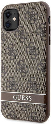 Guess Plastic Back Cover Durable Brown (iPhone 11)
