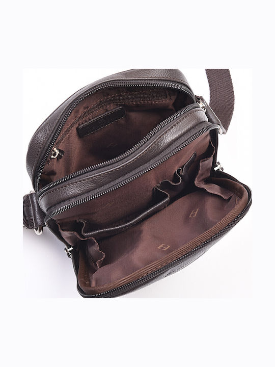 Leather Men's Bag Shoulder / Crossbody Brown
