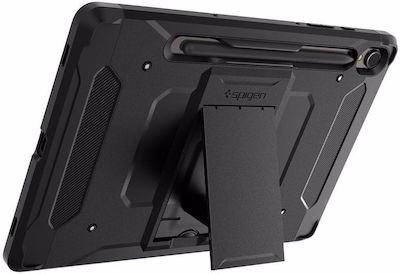 Spigen Tough Флип капак Силикон / Пластмаса Устойчива Черно (Галакси Таб С9) ACS06837