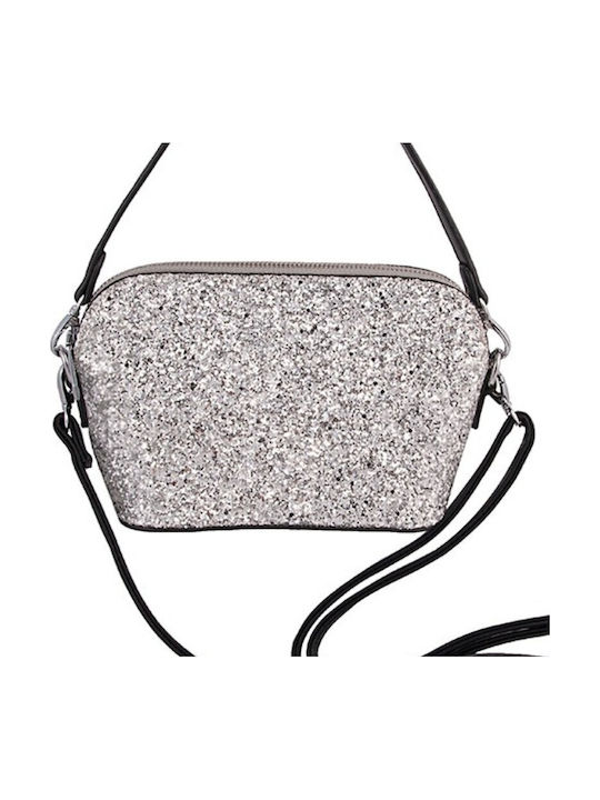 Damentasche Schultertasche Silber