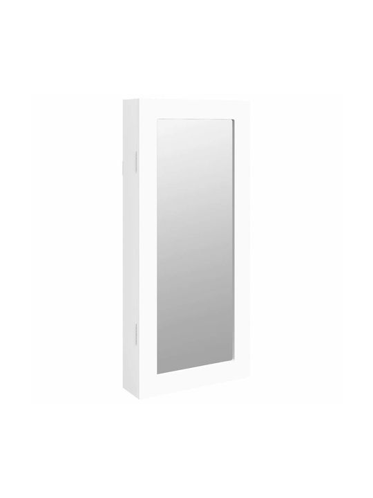 vidaXL Wall Mirror with White Wooden Frame 67x30cm 1pcs