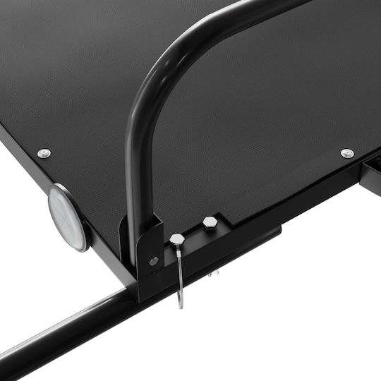 Vidaxl Black Bicycle Trailer 122 X 53 X 31 Cm Iron